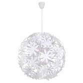 Suspensie Globo Stella, 1xE27, 60W, H 1500 mm x D 600 mm, alb