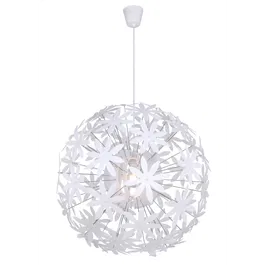 Suspensie Globo Stella, 1xE27, 60W, H 1500 mm x D 600 mm, alb