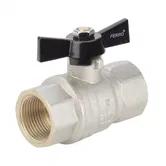 Robinet cu sfera Ferro KMH2E, alama, filet interior-interior, 3/4