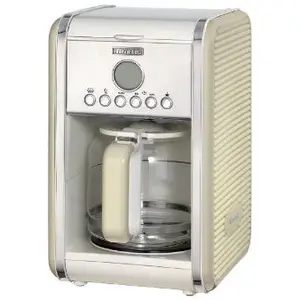 Cafetiera Ariete Vintage 1342, 4-12 cesti, Display LCD (Crem)