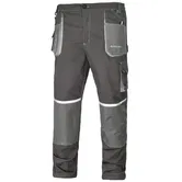 Pantaloni de lucru in talie EuroClassic, tercot, barbatesti, cu elemente reflectorizante, toate sezoanele, culoare gri, marimea 46