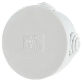 Doza legatura rotunda, IP54, 80x40mm