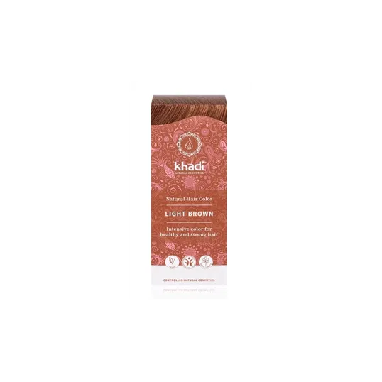 Henna Saten Deschis - Vopsea de par naturala 100g - Khadi