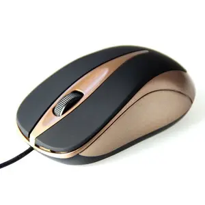Mouse Media-Tech Plano, 800 DPI, Optic (Negru/Auriu)