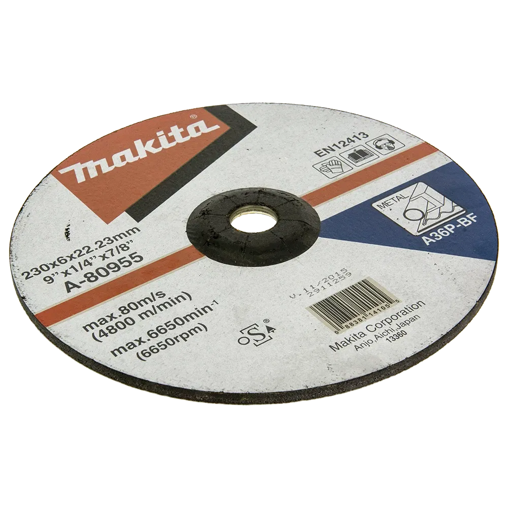 Disc slefuire otel Makita, 230 mm, granulatie A36P X
