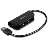 Hub USB Axagon HUE-X4B, 4 x USB 2.0 (Negru)