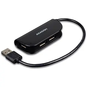 Hub USB Axagon HUE-X4B, 4 x USB 2.0 (Negru)