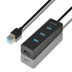 Hub USB Axagon HUE-S2BL, 4 x USB 3.0, 1.2 m (Negru)
