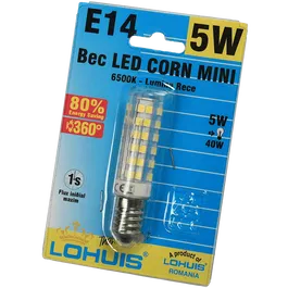 Bec Led Corn Mini E14 5W Lohuis Lumina Rece