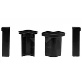Set colturi plinta mocheta Set Prod N25474, duropolimer, negru, 50 x 14 mm, 10 bucati/set