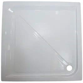 Cadita de dus Fibrex, acril sanitar, patrata, 90 x 90 x 13 cm