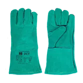 Manusi de protectie pentru sudori Spinner, piele bovina, 35 cm, verde