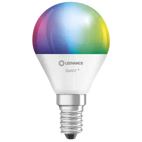 Bec LED Osram SMART + WIFI RGBW, forma standard, E14, 4.9 W, 1055 lm, lumina variabila 2700 - 6500 K