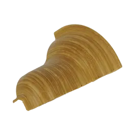 Colt exterior plinta parchet Korner Print LP 52, stejar deschis 431, PVC, 52 x 26 mm