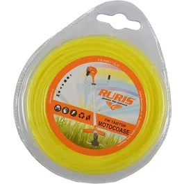 Fir motocoasa Ruris, profil rotund, PVC, 1.3 mm x 15 m