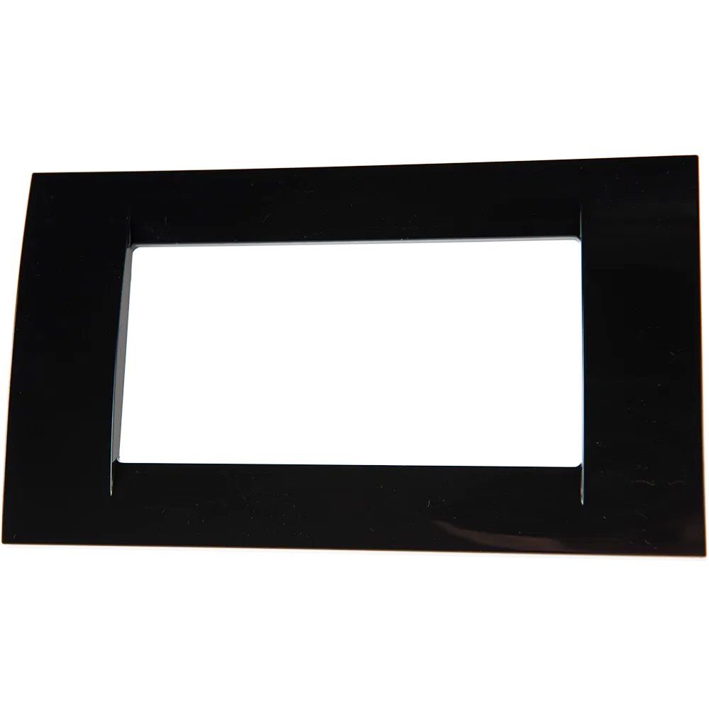 Rama decor 4 module System Virna, Gewiss GW22114, negru