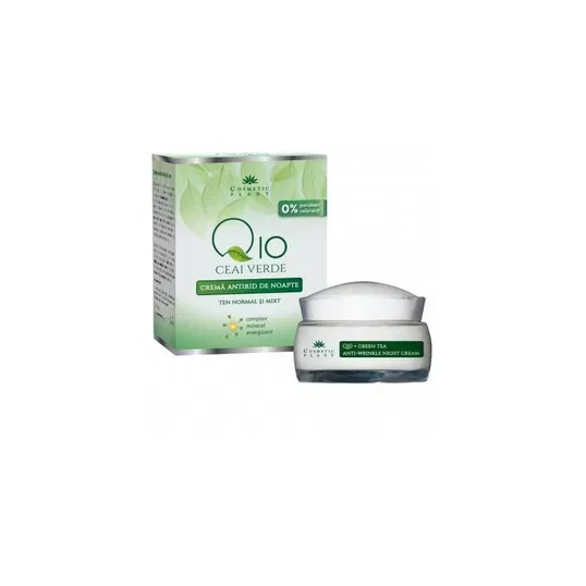 Crema antirid de noapte Q10 si ceai verde 50ml - Cosmetic plant