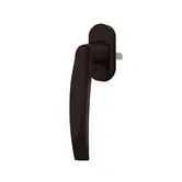 Maner tip Roto, aluminiu, maro, L x l: 14,5 x 2,85 cm