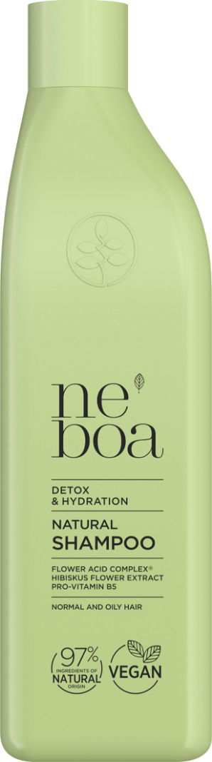 Sampon natural detoxifiant pentru par Detox & Hydration, 300ml, Neboa