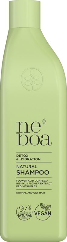 Sampon natural detoxifiant pentru par Detox & Hydration, 300ml, Neboa