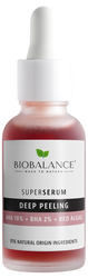 Super Serum Exfoliere Profunda cu AHA 10% + BHA 2% + Extract de Alge Rosii, 30ml, Bio Balance