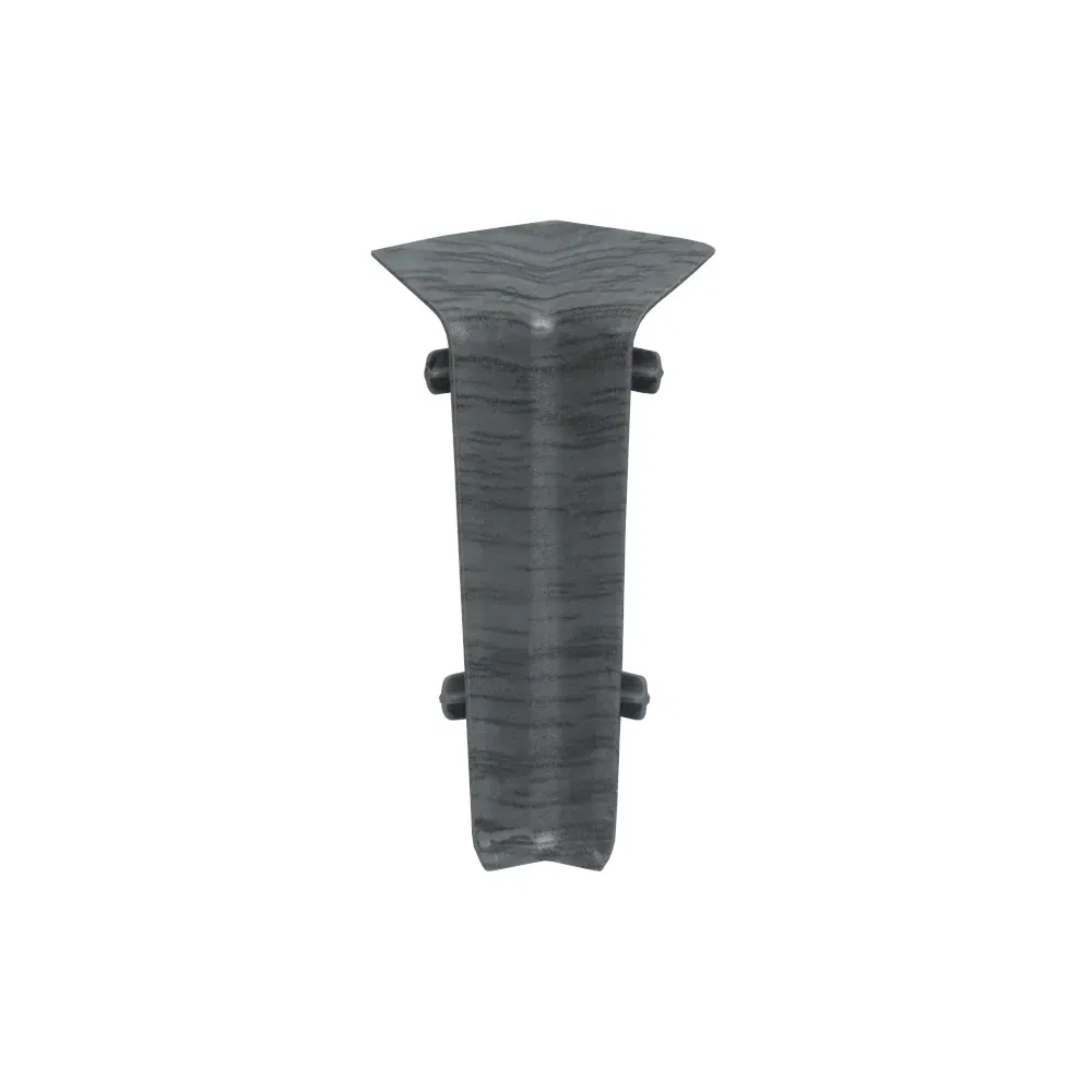 Set colt interior plinta parchet, stejar Silver Pearl, PVC, 80 x 22 mm, 2 bucati/set