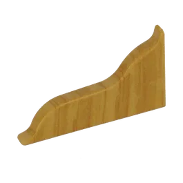 Terminatie plinta parchet dreapta Korner Print LP 52,stejar auriu 437, PVC, 52 x 26 mm
