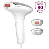 Epilator IPL Philips Lumea SC1998/00, 250.000 impulsuri, Senzor nuanta piele, accesoriu fata, corp si inghinal, utilizare cu fir, husa (Roz/Alb)