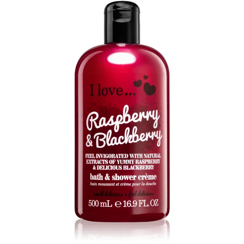 I Love Raspberry & Blackberry cremă de duș și baie 500 ml