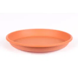 Farfurie ghiveci Harplast Olivia, polipropilena, teracota, diametru 18 cm