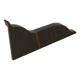 Terminatie plinta parchet dreapta Korner Print LP 52, wenge 439, PVC, 52 x 26 mm