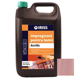 Impregnant pentru lemn, Iriss, interior/exterior, mahon, 5 l