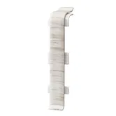 Set element de imbinare plinta Arbiton Indo 70, cenusiu nordic 02, PVC, 70 x 26 mm, 2 bucati/set