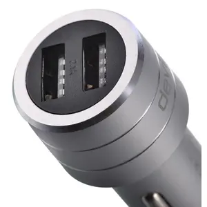 Incarcator Auto Devia 3.5A Battle Dual USB Emergency Hammer DVBATIA2USBS (Argintiu)