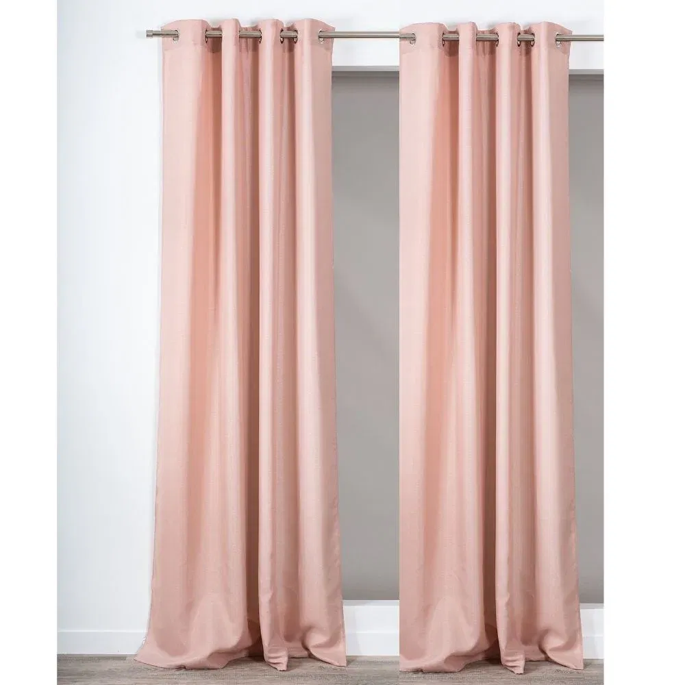 Draperie Precieux 57187, 100% poliester, roz pudrat, 140 x 260 cm