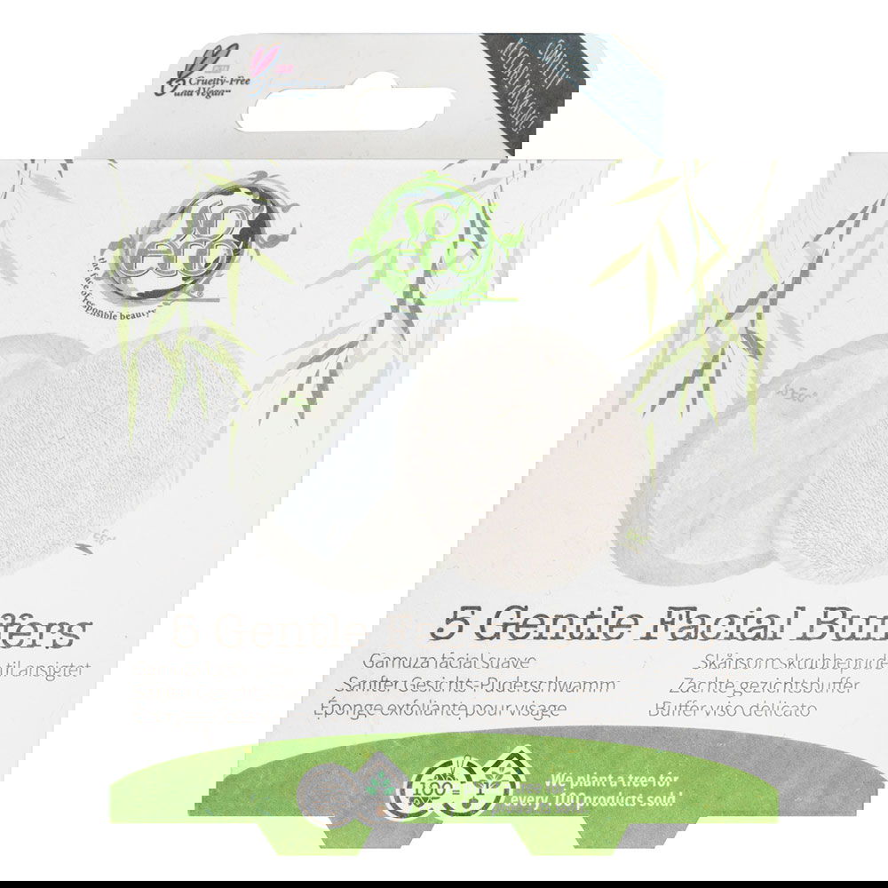 Set 5 dischete ecologice delicate pentru curatarea fetei, 1 bucata, So Eco