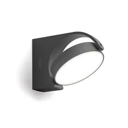 Aplica exterior Philips Mimosa Wall, antracit, aluminiu, IP44, 7 W, 3000 K