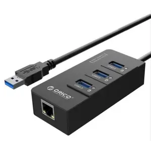 Hub Usb Orico Gigabit HR01-U3-V1-BK-PRO, 3 x USB 3.0 (Negru)