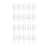 Set carlige simple perdea, 3 mm, 20 buc/set