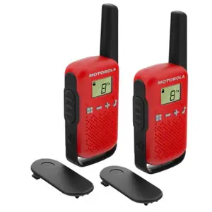 Statie radio PMR portabila Motorola TALKABOUT T42 RED, set cu 2 buc