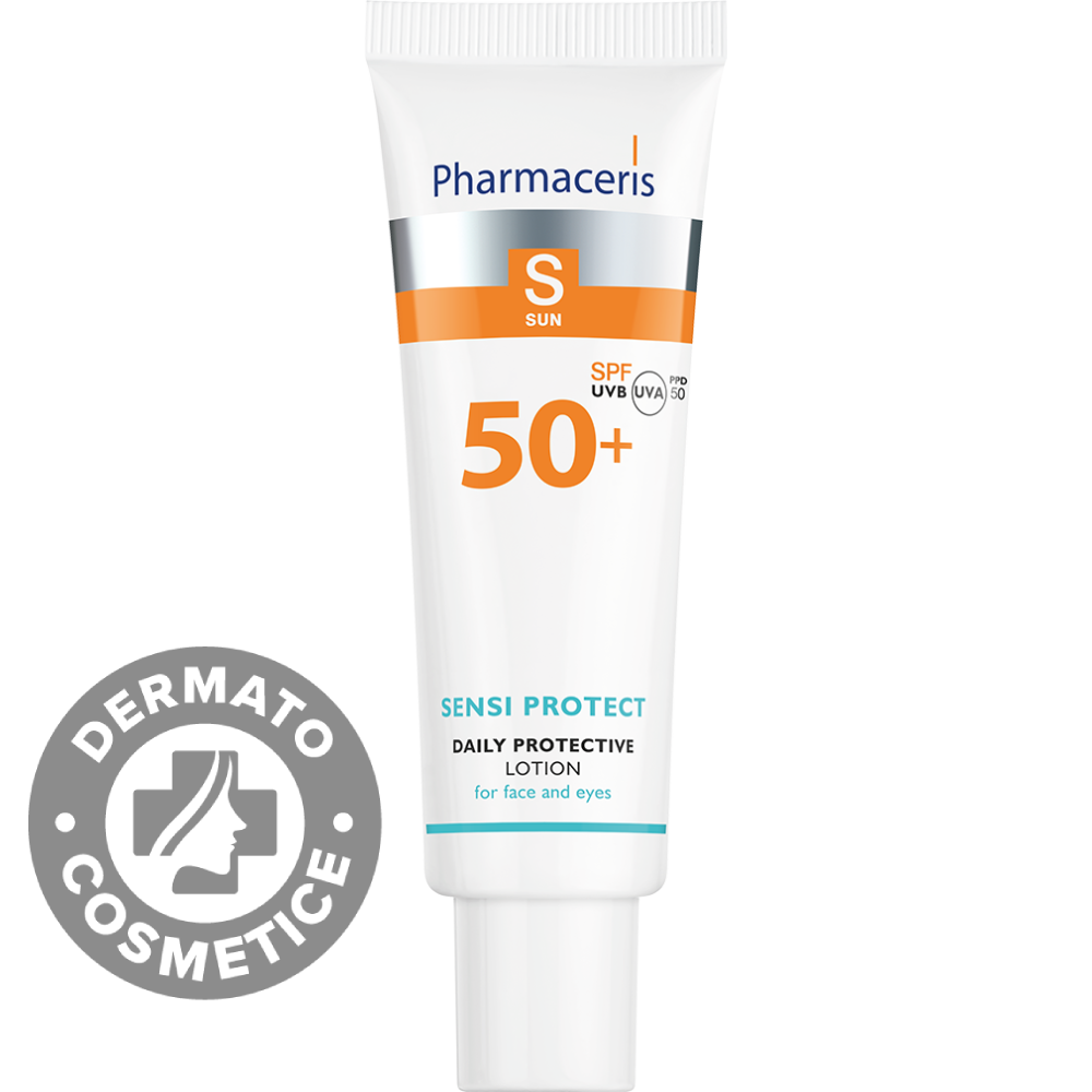 Lotiune de fata cu protectie solara SPF50+ Sensi Protect S, 50ml, Pharmaceris