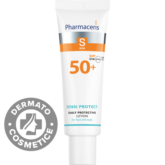 Lotiune de fata cu protectie solara SPF50+ Sensi Protect S, 50ml, Pharmaceris