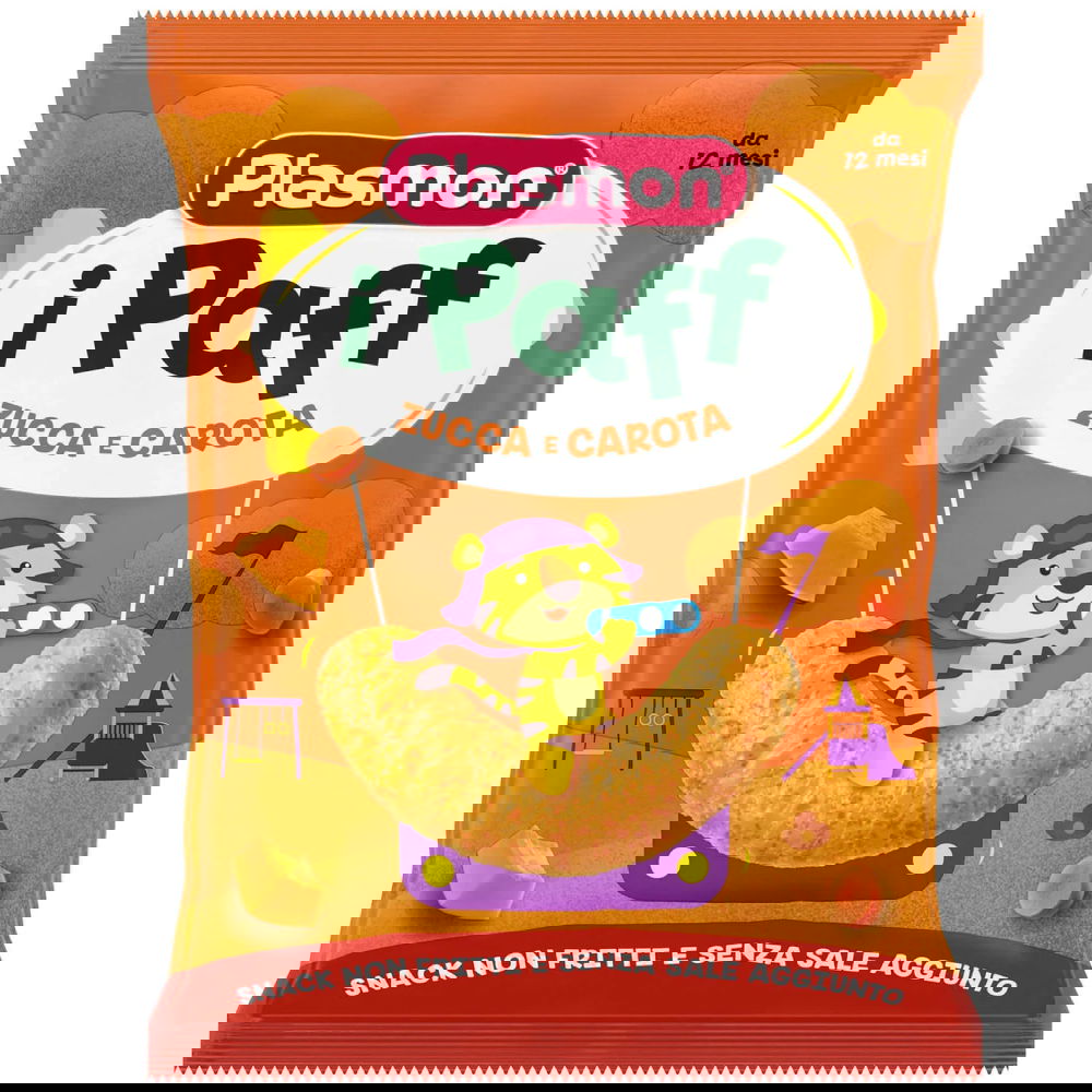 Pufuleti cu dovlecei si morcov +12 luni, 15g, Plasmon