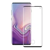 Folie Protectie Sticla 3D Eiger Friendly pentru Samsung Galaxy S10 (Negru/Transparent)