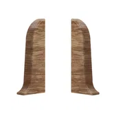 Set terminatie plinta parchet stanga/dreapta PVC, stejar Summer, 55 x 22 mm, 2 bucati/set
