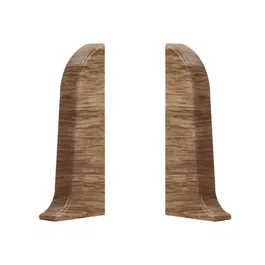 Set terminatie plinta parchet stanga/dreapta PVC, stejar Summer, 55 x 22 mm, 2 bucati/set