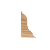 Terminatie plinta parchet dreapta Korner Print LP 52, ulm canadian 480, PVC, 52 x 26 mm