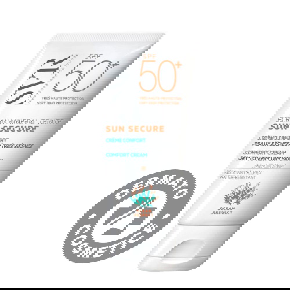 Crema nuantatoare piele uscata SPF 50+ Sun Secure, 50ml, SVR
