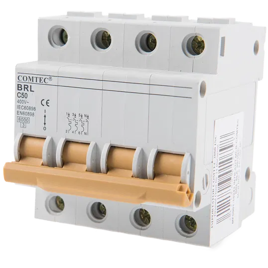 Intrerupator automat BRL 6kA MCB, Comtec 3P+N, 50A