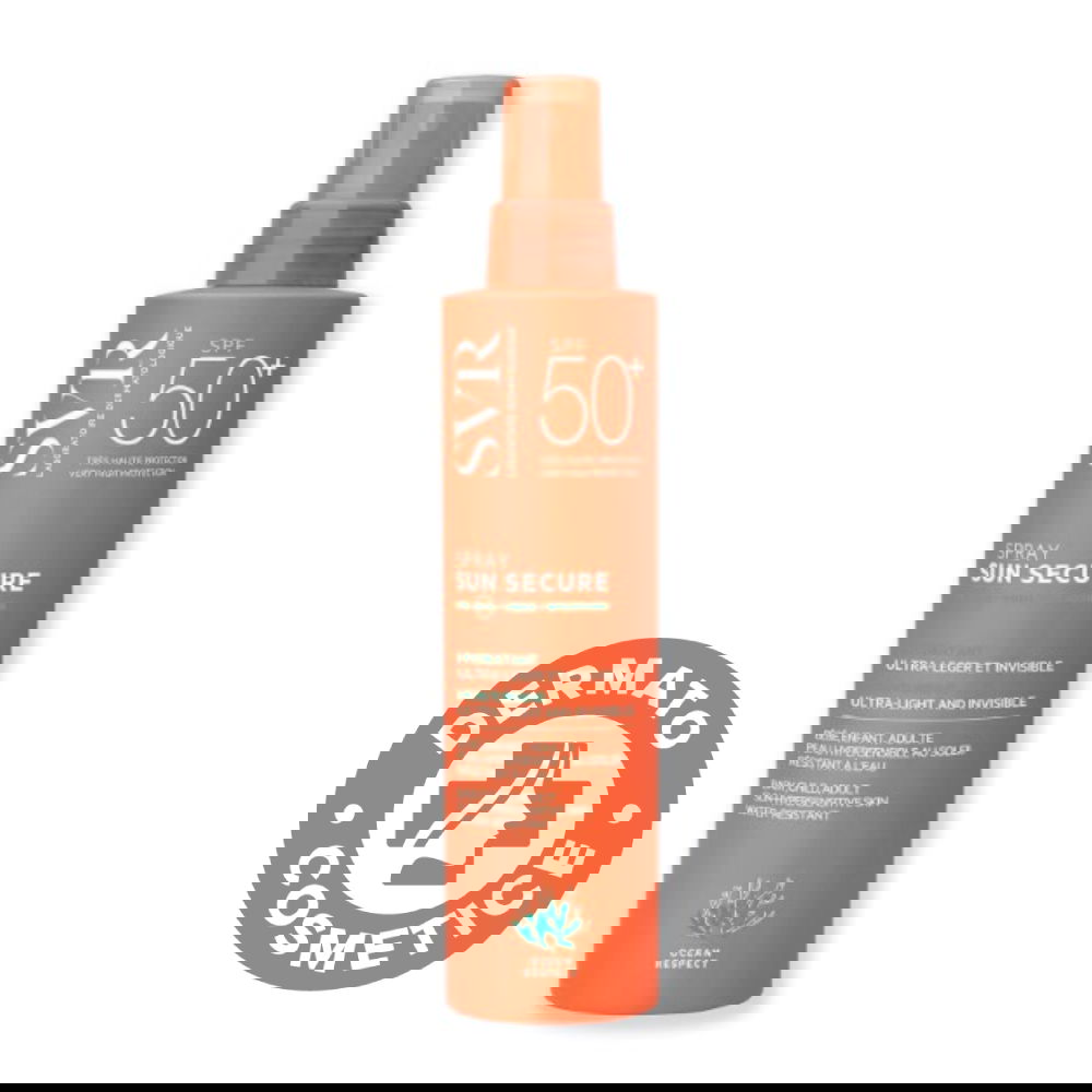Spray hidratant invizibil cu SPF 50+ Sun Secure, 200ml, SVR
